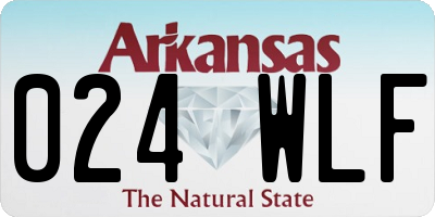 AR license plate 024WLF