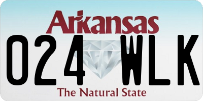 AR license plate 024WLK