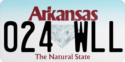 AR license plate 024WLL