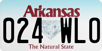AR license plate 024WLO