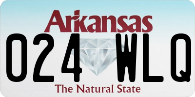 AR license plate 024WLQ