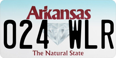 AR license plate 024WLR