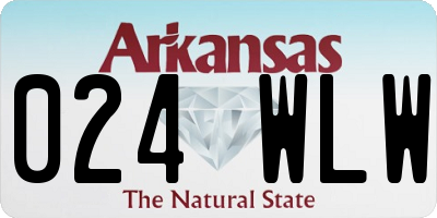 AR license plate 024WLW