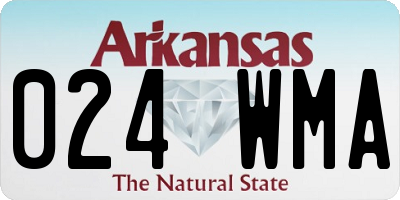 AR license plate 024WMA