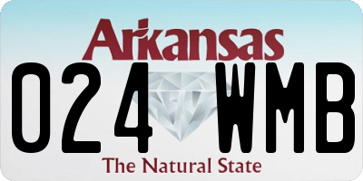 AR license plate 024WMB
