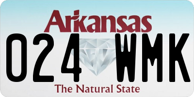 AR license plate 024WMK