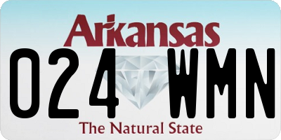 AR license plate 024WMN