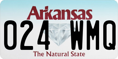 AR license plate 024WMQ