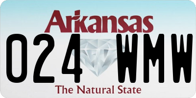 AR license plate 024WMW