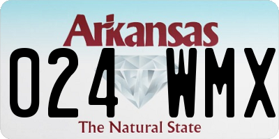 AR license plate 024WMX