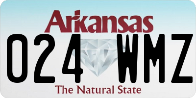 AR license plate 024WMZ