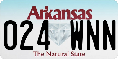 AR license plate 024WNN