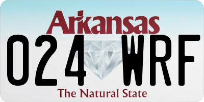AR license plate 024WRF