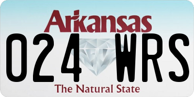 AR license plate 024WRS