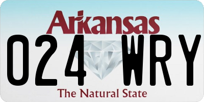 AR license plate 024WRY