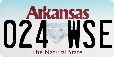 AR license plate 024WSE