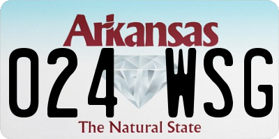 AR license plate 024WSG