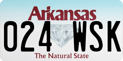 AR license plate 024WSK