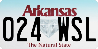 AR license plate 024WSL
