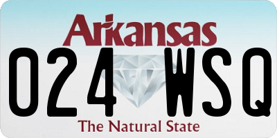 AR license plate 024WSQ