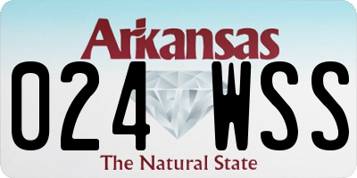 AR license plate 024WSS