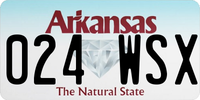 AR license plate 024WSX
