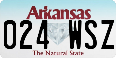 AR license plate 024WSZ