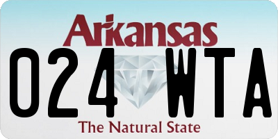 AR license plate 024WTA