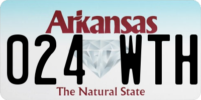 AR license plate 024WTH