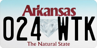 AR license plate 024WTK