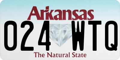 AR license plate 024WTQ