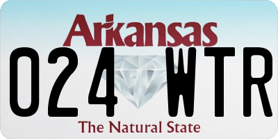 AR license plate 024WTR