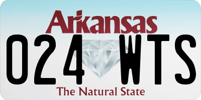 AR license plate 024WTS
