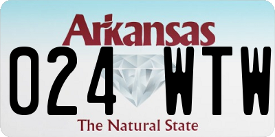 AR license plate 024WTW