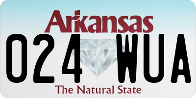 AR license plate 024WUA