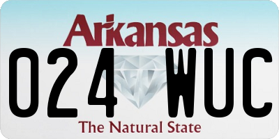 AR license plate 024WUC