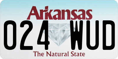AR license plate 024WUD