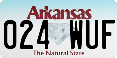 AR license plate 024WUF