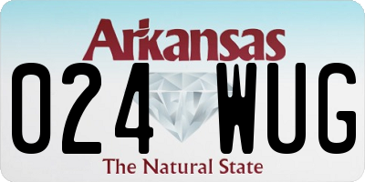 AR license plate 024WUG