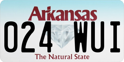 AR license plate 024WUI