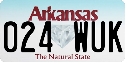 AR license plate 024WUK