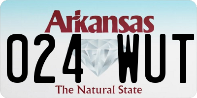 AR license plate 024WUT