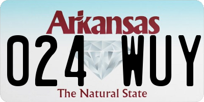 AR license plate 024WUY