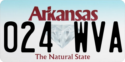 AR license plate 024WVA