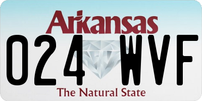 AR license plate 024WVF
