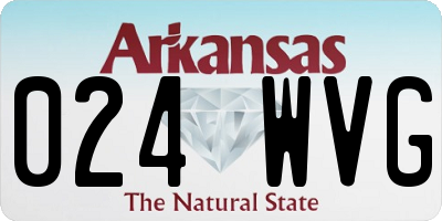AR license plate 024WVG
