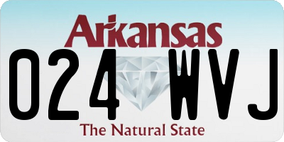 AR license plate 024WVJ