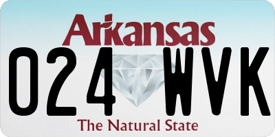 AR license plate 024WVK