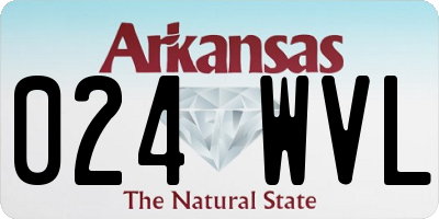 AR license plate 024WVL