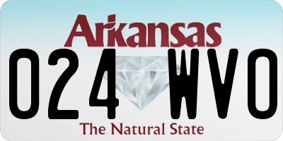 AR license plate 024WVO